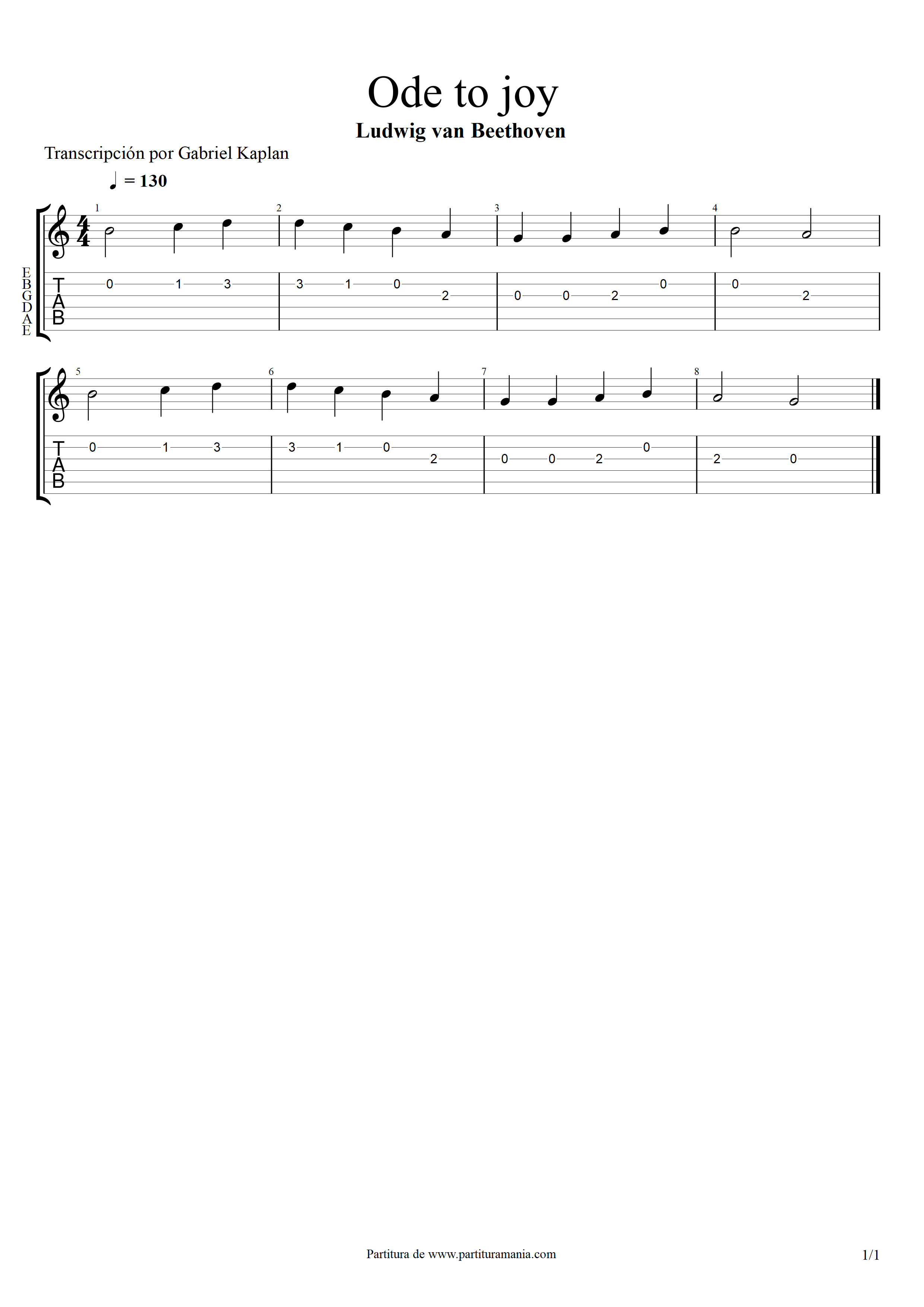 Ode to joy — página 1